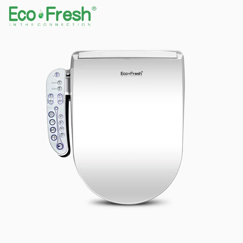 EcoFresh сиденье для унитаза с подогревом Смарт биде туалет электрическое биде крышка "умное" сиденье для унитаза светодиодное освещение сиденье для унитаза