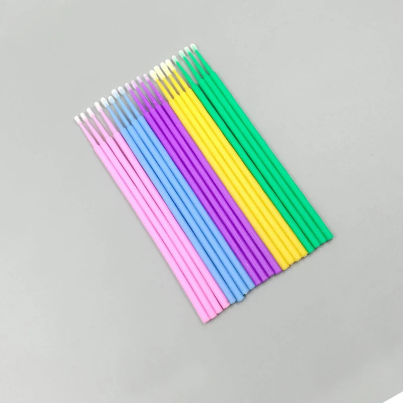 Щёточки для наращивания ресниц MicroBrush одноразовые щёточки щётки коррекции Micro Brush палочка снятия 100