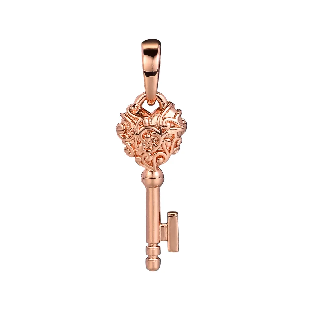 

Натуральная 925 стерлингового серебра Regal подвеска в форме ключа, соответственные Пандоре обаятельные браслеты оригинальный бусины для изго...