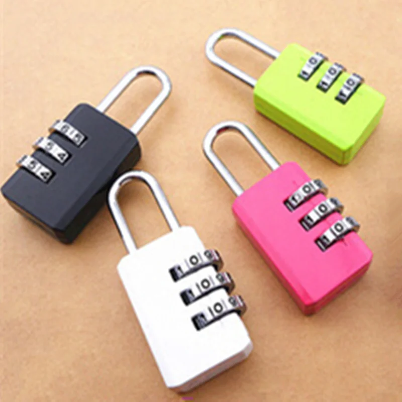 Новый 3 набора цифр комбинации пароль кодовый замок чемодан багажный дорожные