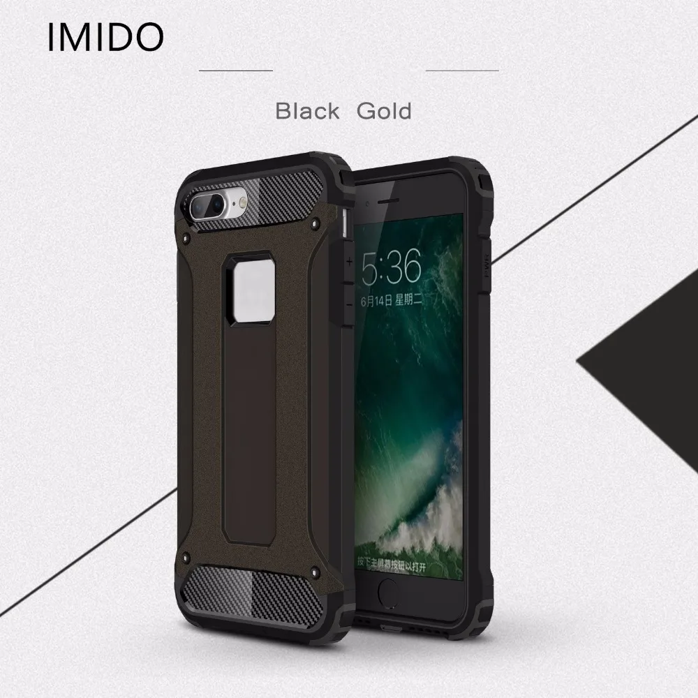 Прочный Armour PC + TPU чехол для телефона iPhone 7 Plus противоударный принципиально coque dust