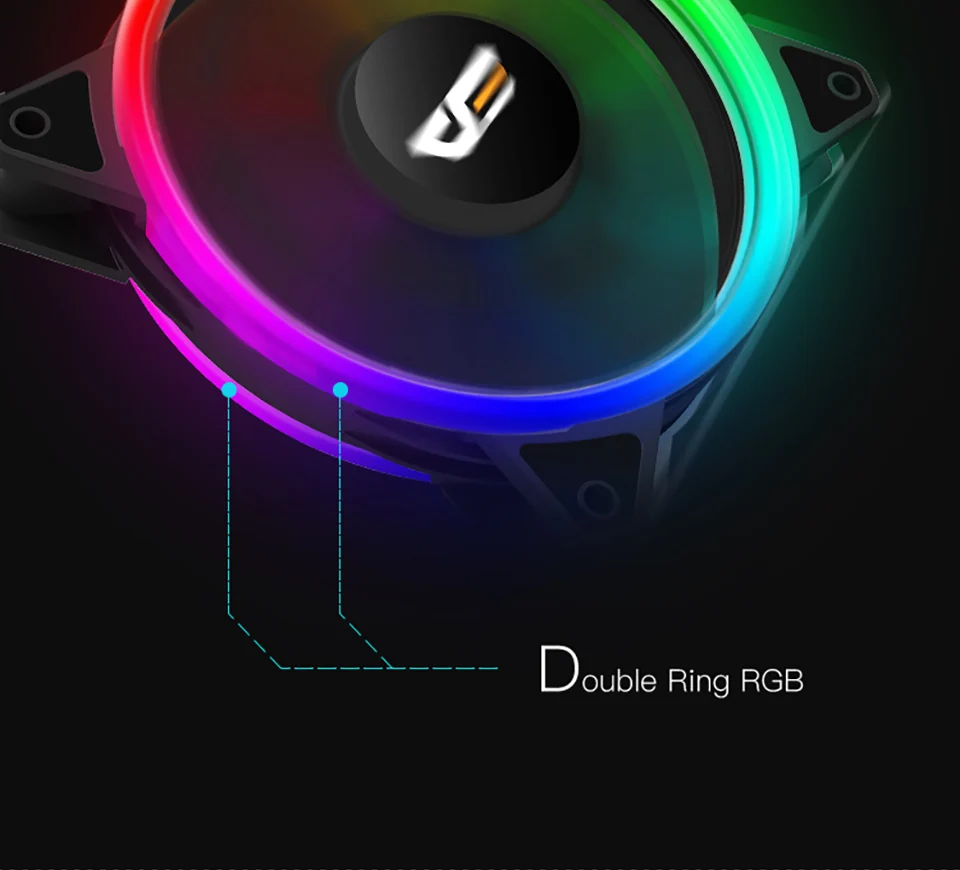 Darkflash dr12-pro 3 P-5 v AURA SYNC компьютер ПК охлаждающий вентилятор RGB Регулировка 120 мм тихий+ ИК пульт дистанционного управления компьютер кулер Корпус Вентилятор компьютер