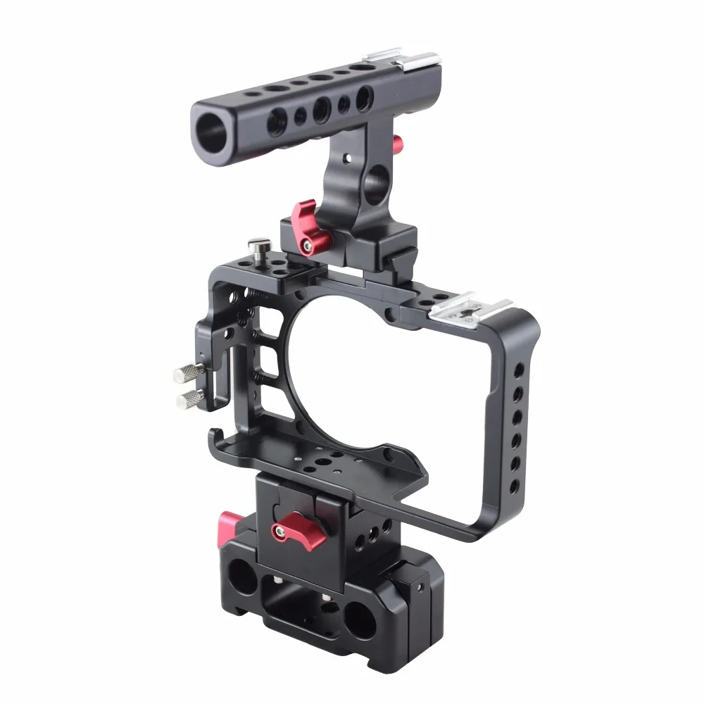 HONTOO 15mm A6300 A6500 DSLR Rig Kit Baseplate Cage Quick Release top handle for SONY camera Tilta Movcam | Электроника