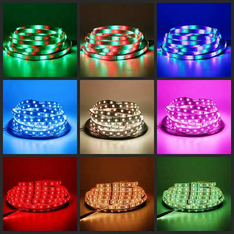SZYOUMY WIFI RGB СВЕТОДИОДНАЯ лента SMD 2835 5050 5 м DC12V водонепроницаемый ленточный диод LED