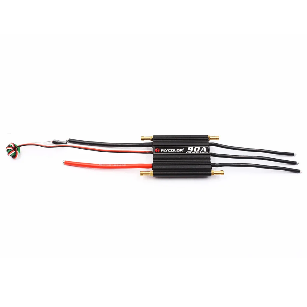 

90A Waterproof Brushless ESC RC Boat Speed Controller Built-in 5.5V/5A BEC