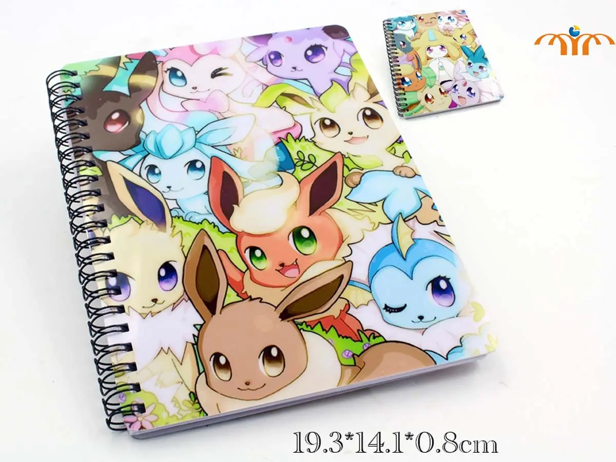 Pokemon спиральный блокнот пустой бумажный наклейки для дневника дневник офисные