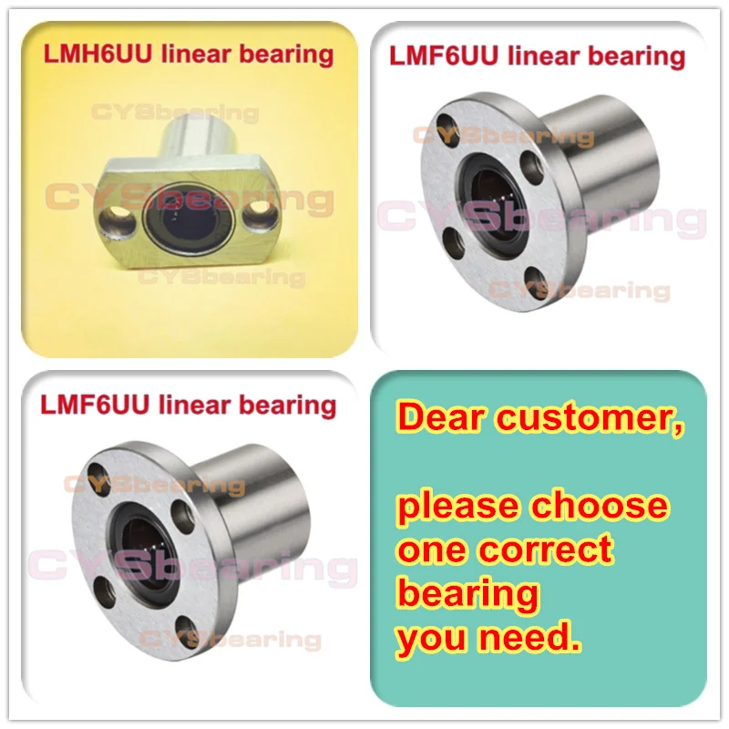 Линейный подшипник движения вал 6 мм LMF6UU LMK6UU LMH6UU 6x12x19 | Обустройство дома