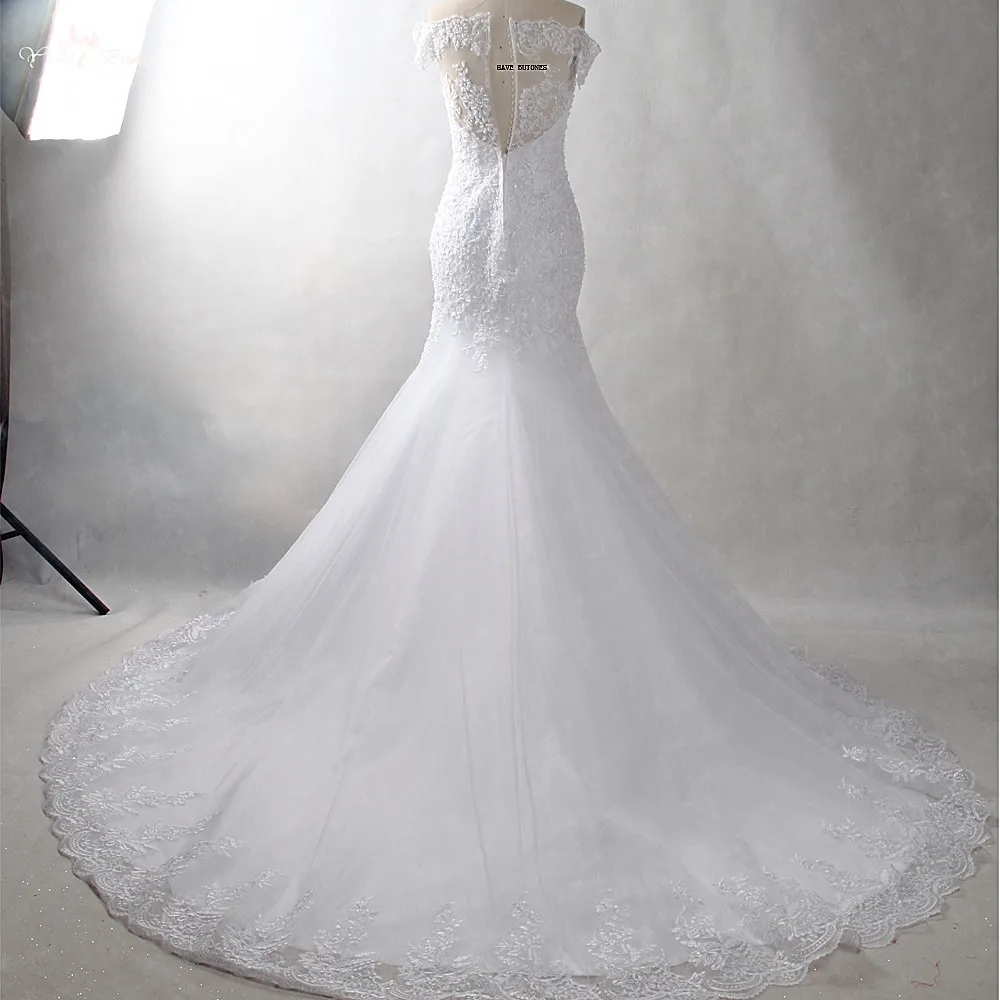 RSW903 Yiaibridal настоящая работа жемчуг бисер с открытыми плечами Короткие рукава