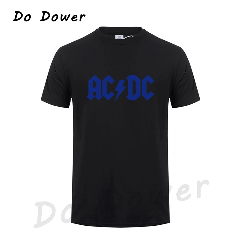 Black 2 Новинка, Camisetas AC/DC Band Rock, Мужская футболка с графическим принтом Acdc, Повседневная футболка с круглым вырезом, хип-хоп, короткий рукав, хлопковый топ - Цвет: Black 2
