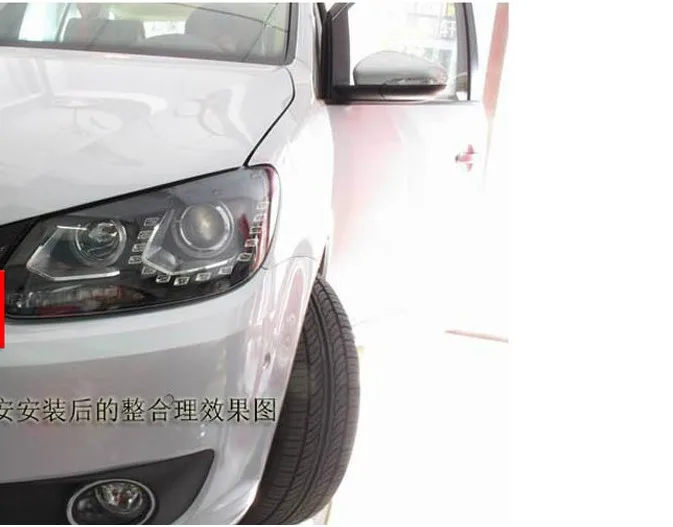 2 шт. автомобильный Стайлинг для Touran головная лампа 2011 2012 2013 год Touran HID фары DRL Биксеноновые линзы дальнего ближнего света