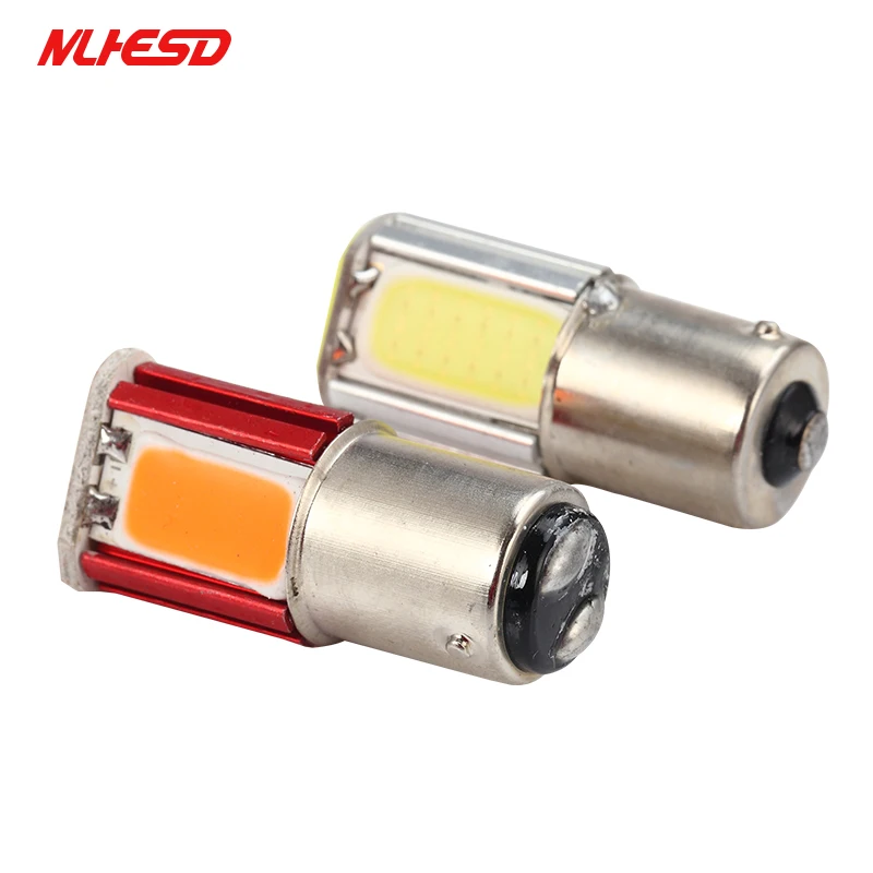 10x Авто P21W BA15S bau15s 1156 1157 BA15D led COB машинные лампа указателя поворота Автомобильные