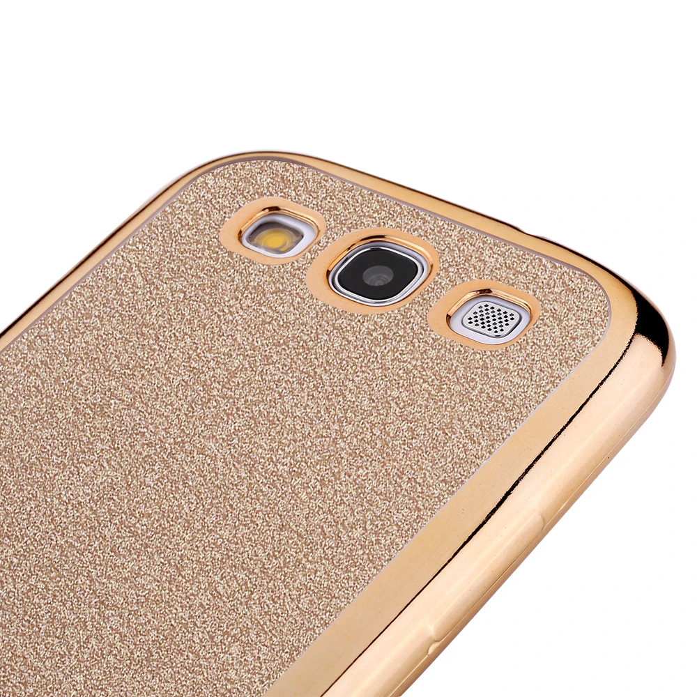 DAGUDON Phone Case For Samsung Galaxy S3 Luxury Glitter Rose Gold Silicone Soft TPU Cover Neo Skin bag |