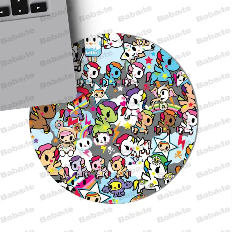 22x22cm Babaite нескользящий ПК Tokidoki коврик для мыши Коврик для игровой мыши Размер для 20*20 см 22*22 см круглый резиновый коврик для компьютерной мыши прямоугольные коврики - Цвет: 22x22cm