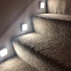 Светодиодный датчик ночного освещения освесветильник для шкафа с батарейным питанием светодиодный датчик движения настенный светильник освесветильник для лестницы