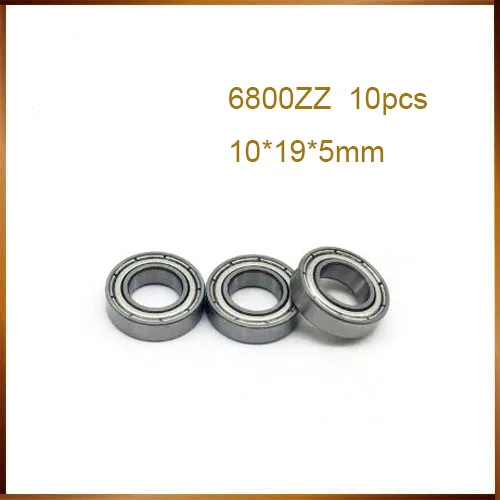 6800zz подшипник ABEC (10 шт.) 10*19*5 мм метрический Тонкий сечение 6800 ZZ шарикоподшипники
