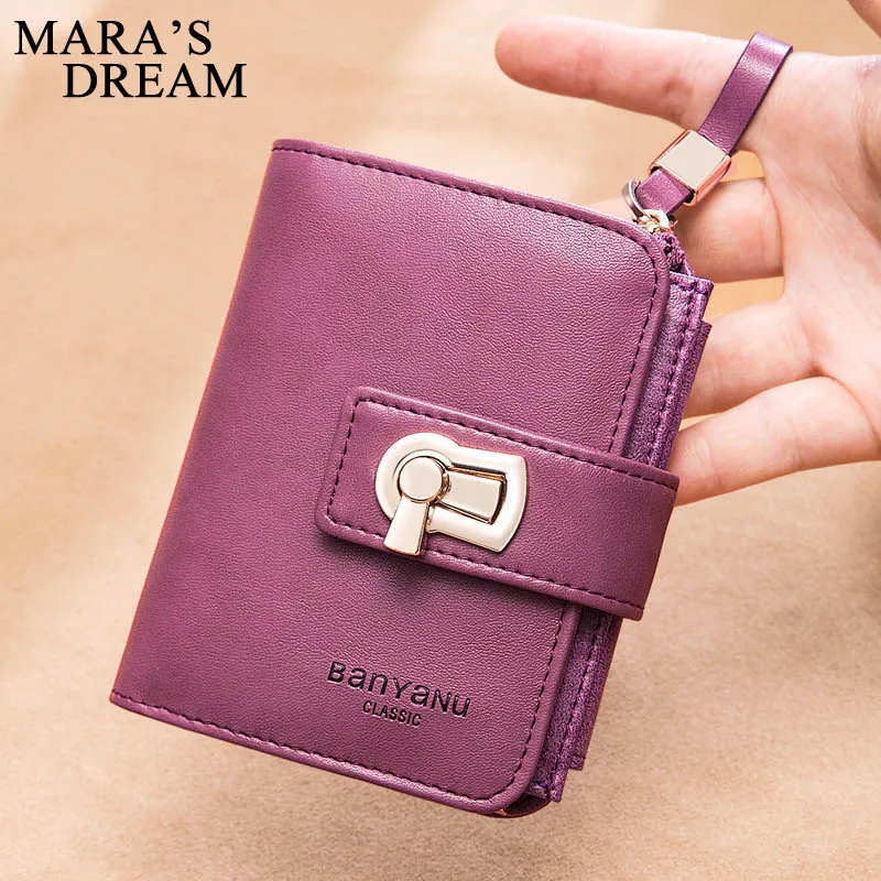 Mara мечта из натуральной кожи для женщин короткий кошелек Женский с металлической