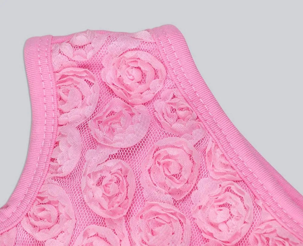 Розовый черный фиолетовый 3 шт./компл. Однотонное кружевное платье-пачка без