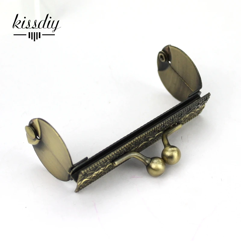 KISSDIY 10 шт. 7 см Античная бронзовая металлическая монетница рамка маленький размер поцелуй застежка швейная сумка Ручка DIY сумка фурнитура Аксессуары