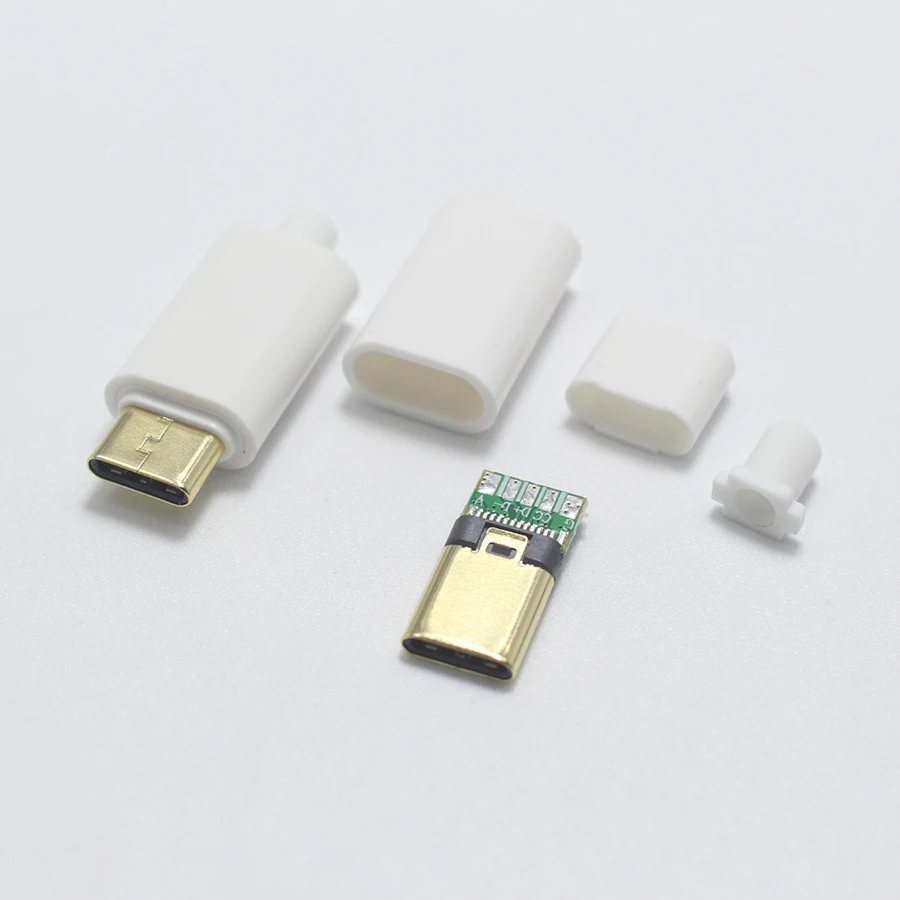 EClyxun 2 компл. Позолоченный OTG USB 3. 0 5Pin Тип C для фото 4 в 1 ремонт DIY кабель зарядный