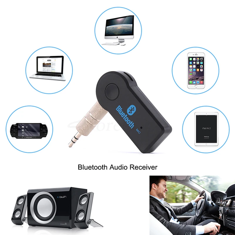 Pcmos 3,5 мм беспроводной Bluetooth приемник передатчик адаптер разъем для автомобиля Музыка Аудио Aux A2dp аксессуары для интерьера клип