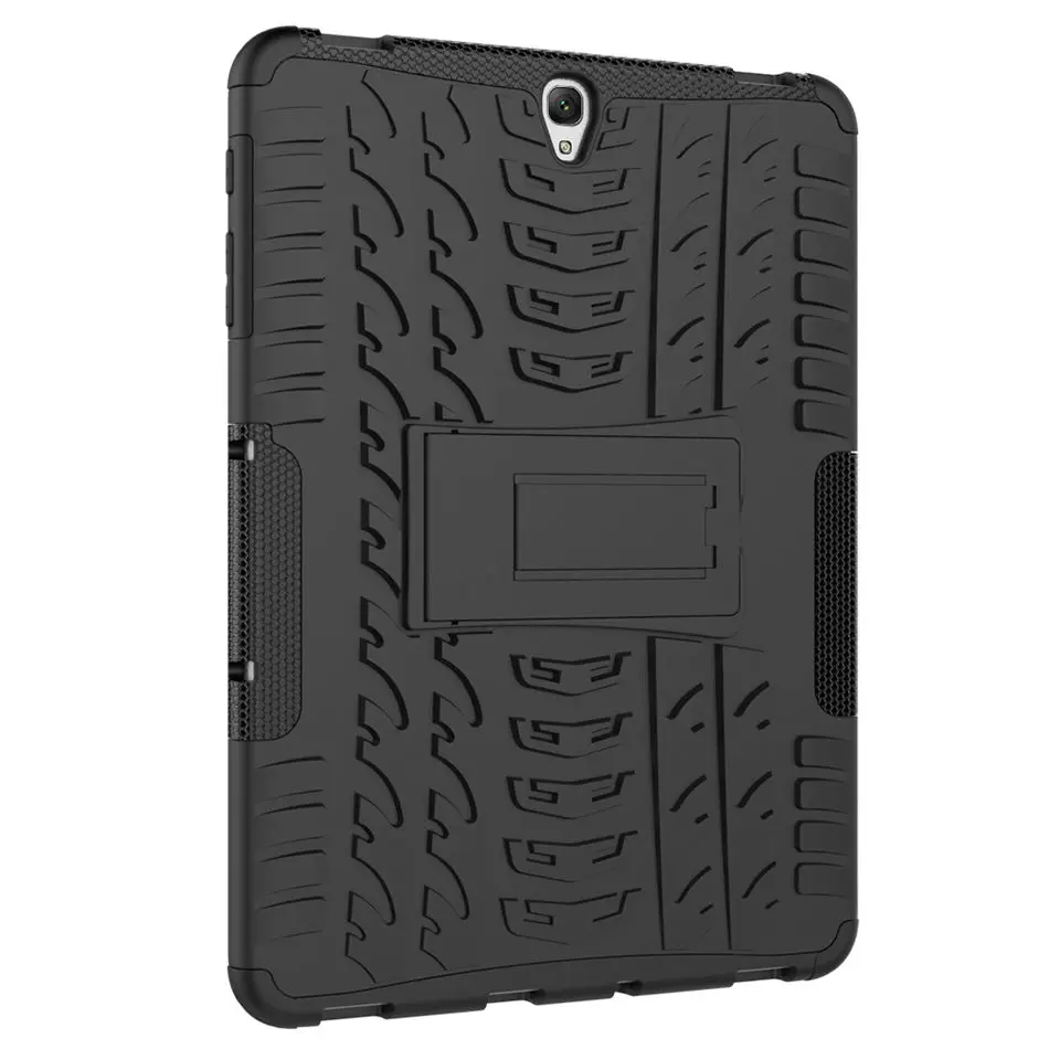 Детский чехол для Samsung Galaxy Tab S3 9 7 T820 T825 Tablet silicon PC Armor Heavy Duty Dazzle Hybrid Straped Rubber Cover Funda +