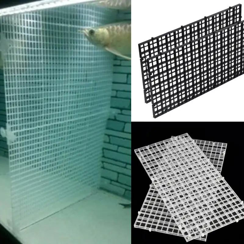 Aquarium Fish Tank Filter Bottom Isolation Board Filtration Net Grid Plate Divider Tray Sponge Filtre Cleaning Tool | Дом и сад