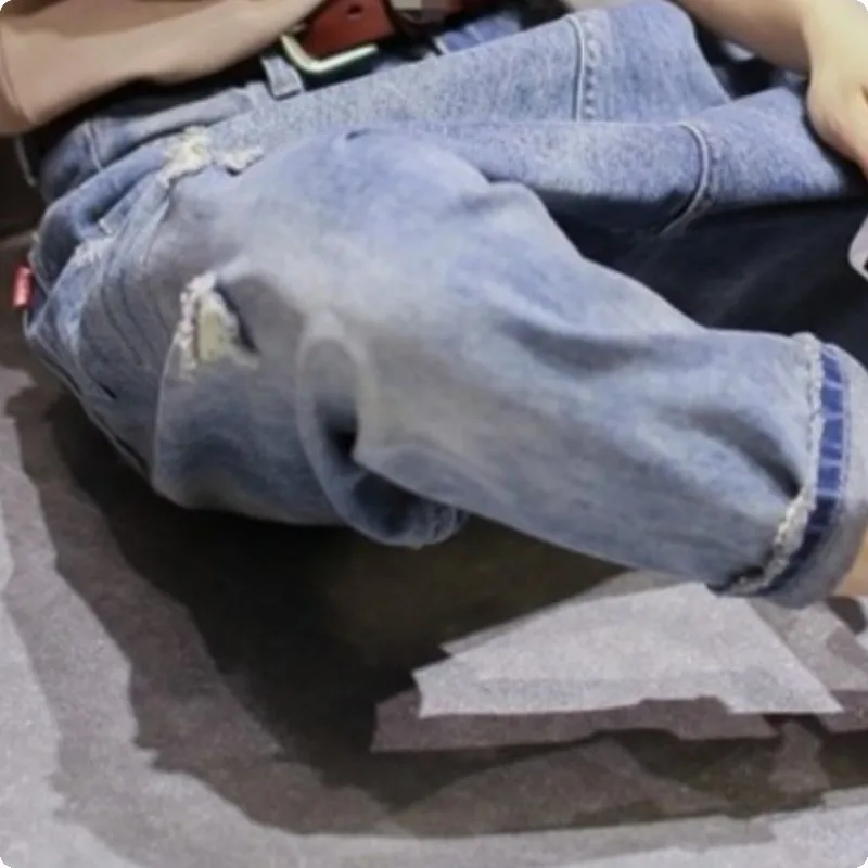 Новое поступление осенней коллекции женские джинсовые шаровары в стиле бойфренд