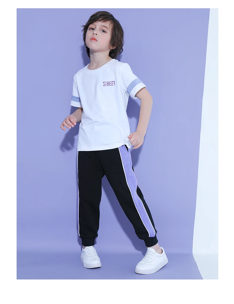 Pioneer Kids/весенние спортивные штаны для мальчиков; повседневные трикотажные штаны с вставками; хлопковые свободные брюки в стиле пэчворк