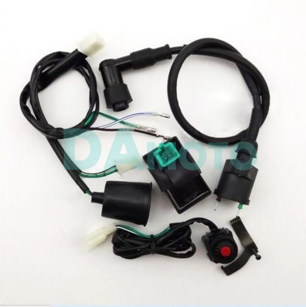 Катушка зажигания выключатель оплетка для проводов CDI яма Gy6 Байк|ignition coil|cdi dirt