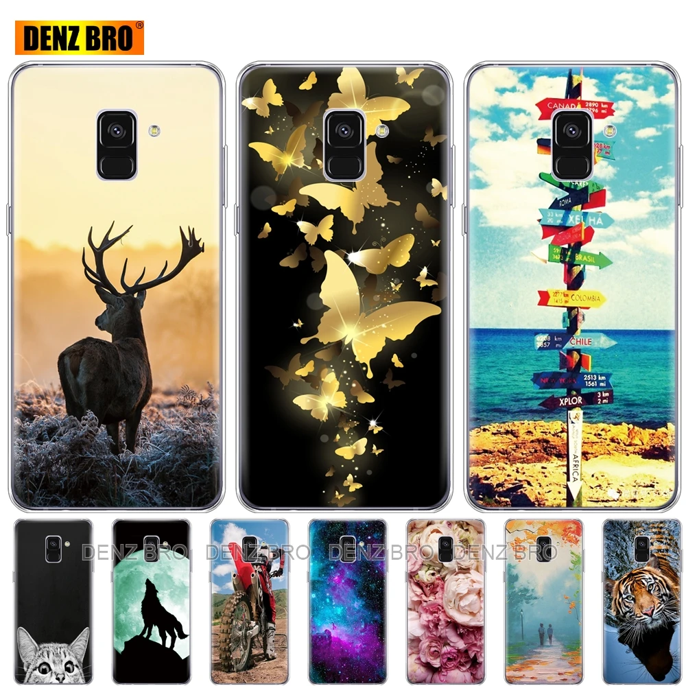 Мягкий силиконовый чехол для Samsung Galaxy A8 2018 A530 A530F Plus A730 A730F прозрачные