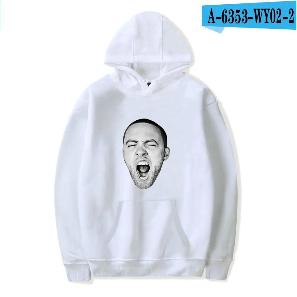 White Новинка, Mac Miller, крутая Кепка, свободная толстовка с капюшоном, спортивный костюм, модная повседневная женская/Мужская K-pop одежда для фанатов - Цвет: White