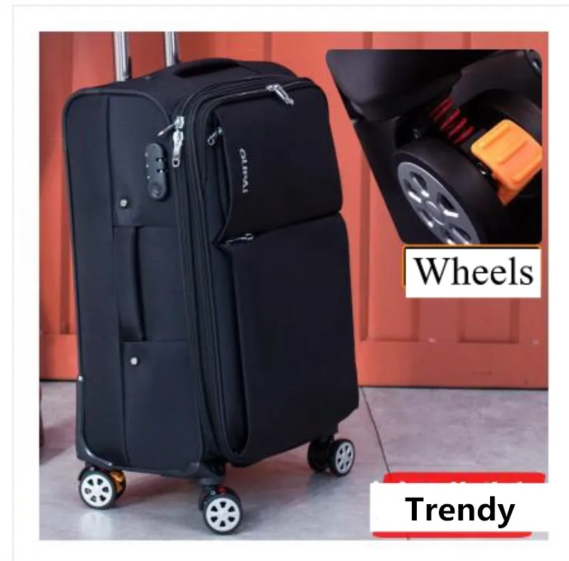 

Oxford spinning Suitcase,Light luggage,Travel rolling luggage,Universal wheel trunk,Fashion trolley case,20"inch Boarding box