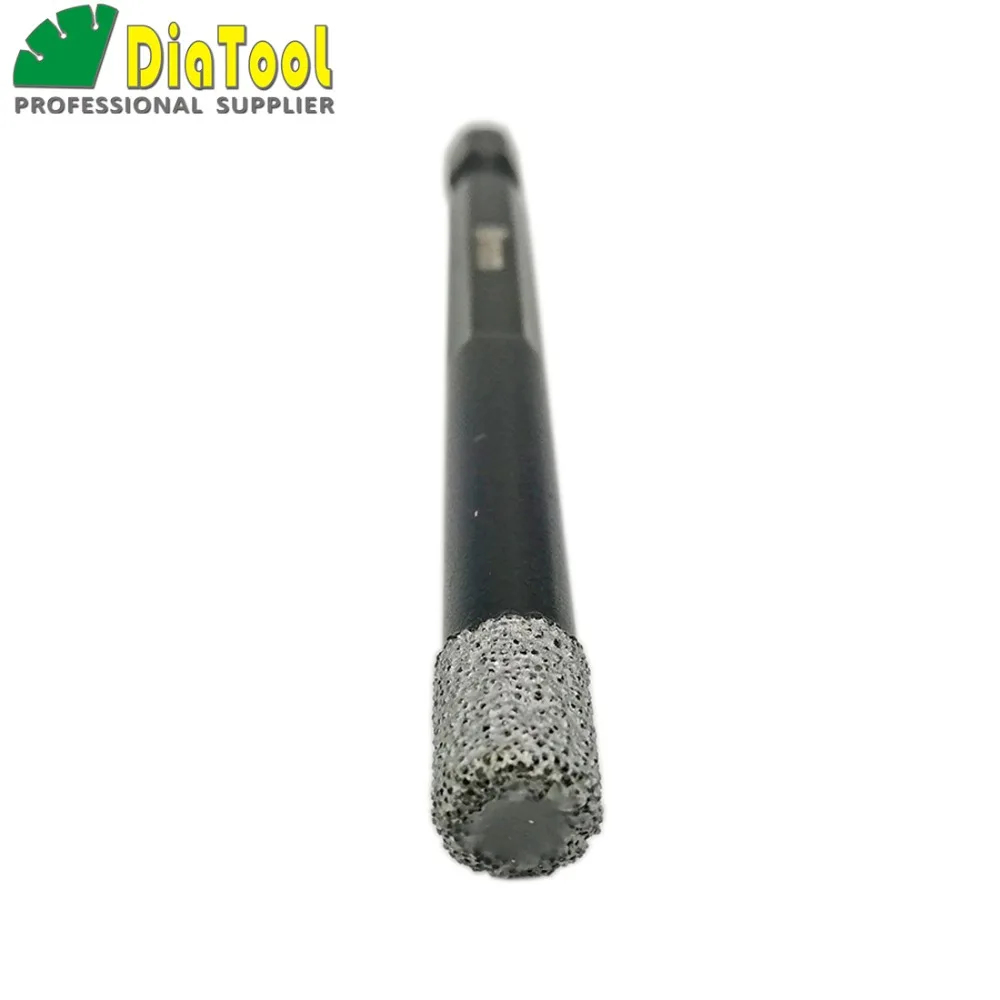 DIATOOL 2pcs Diameter 8mm Vaccum Brazed Diamond drilling bits for stone porcelain/tile Masonry quick-fit Shank | Инструменты