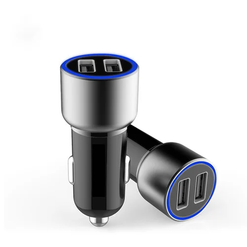 2usb-Car charger Автомобильное зарядное устройство VOXLINK с двумя usb-портами 5V3. 4A для iPhone iPad samsung Galaxy htc Xiaomi huawei, быстрая зарядка в автомобиле - Тип штекера: 2usb-Car charger
