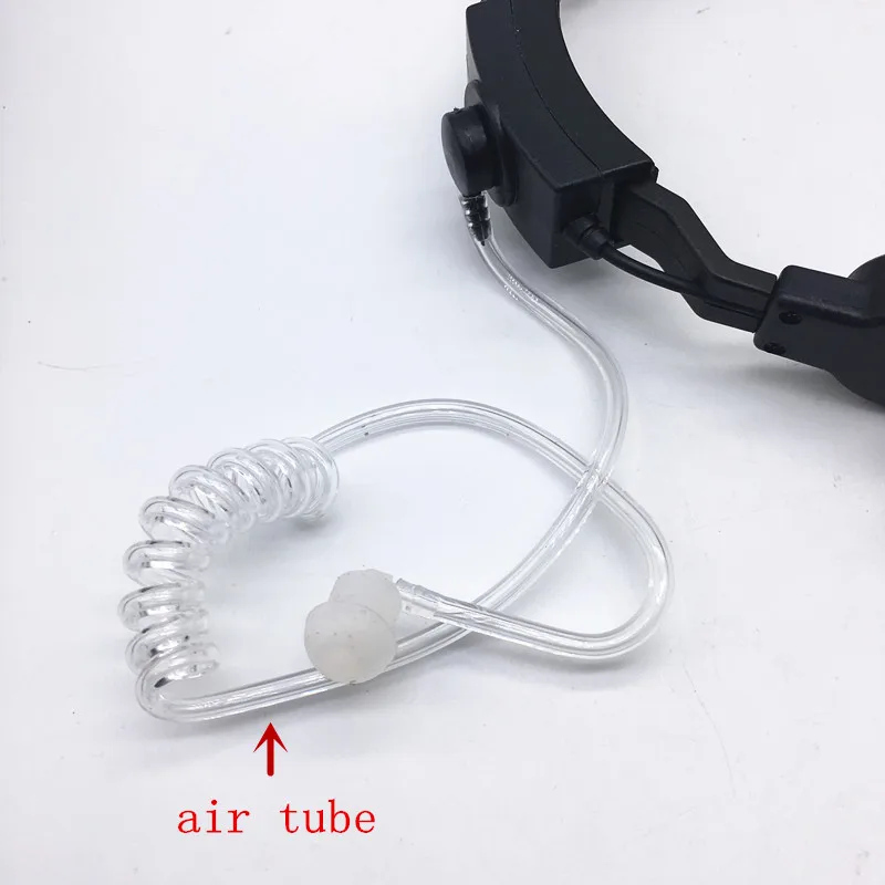 Высокочувствительные воздушные трубки управления горлом двойные PTT наушники для