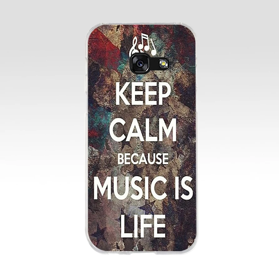 Мягкий силиконовый чехол из ТПУ для Samsung galaxy a3 a5 2016 2017 a6 A8 2018 119AQ Music is My Life |