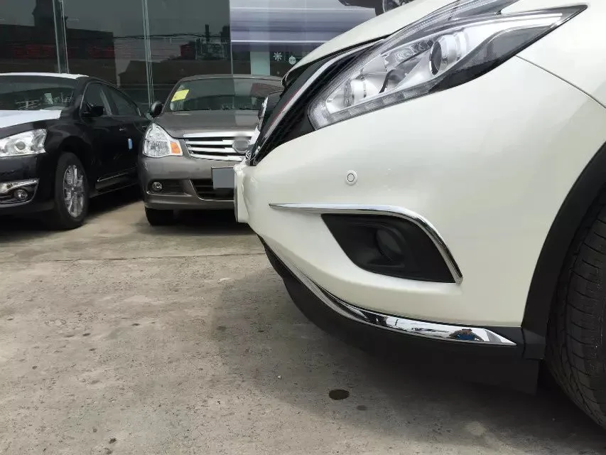Для Nissan Murano 2015 2 шт. ABS Chrome передние фары Противотуманные век бровей Планки