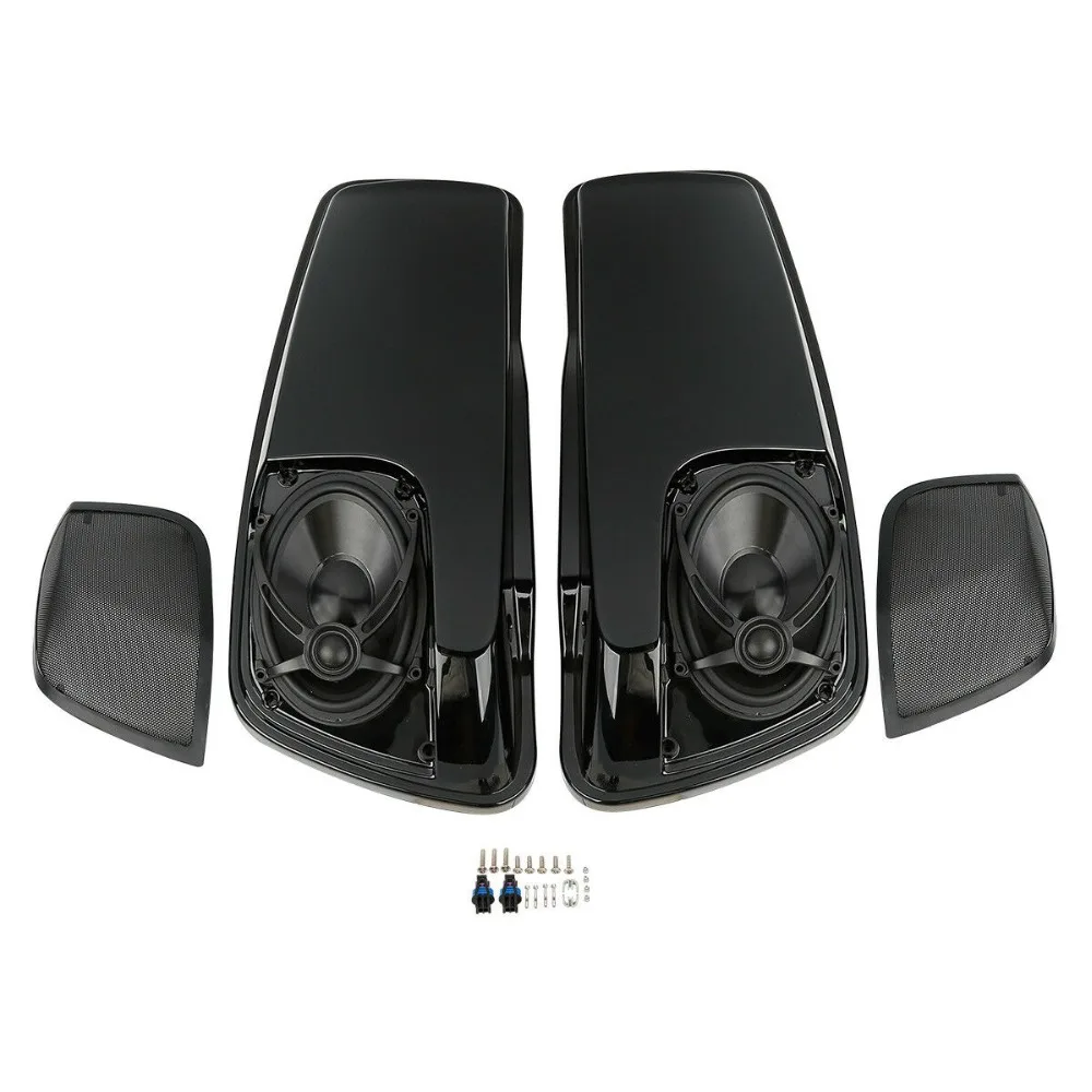 Saddlebag Lids W/5 &quotX7&quot колонки для Harley Touring Electra Street Glide FLH FLTR FLHX FLHR FLHTK 2014 2018|Накладки и