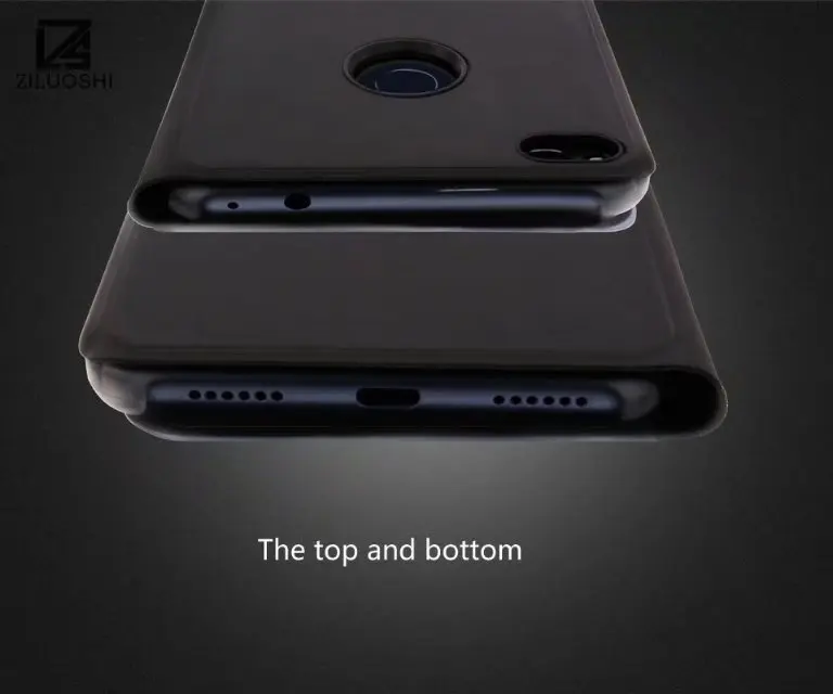 Зеркальная крышка экрана чехол для Huawei P8 Lite 2017 защитная накладка прозрачный вид