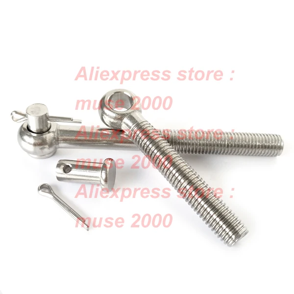 304 стальной болт для глаз M8x30 35 40 50 60 70 80 90 100 110 120 130 140 150 винт уплотнительное кольцо