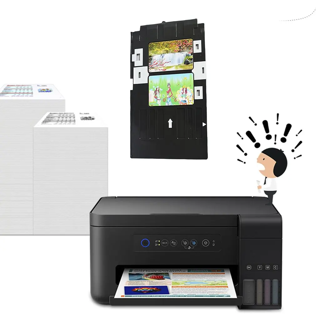 ПВХ ID карты лоток пластиковые карты лоток для печати для Epson тип A серии печатная пластина
