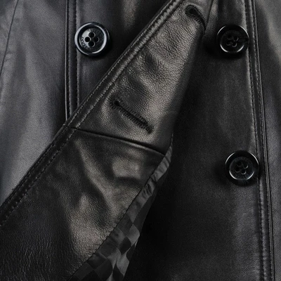 2017 Мода женская Кожаная Куртка Долго Кожаное Пальто Овец Кожи женщин Ветровка