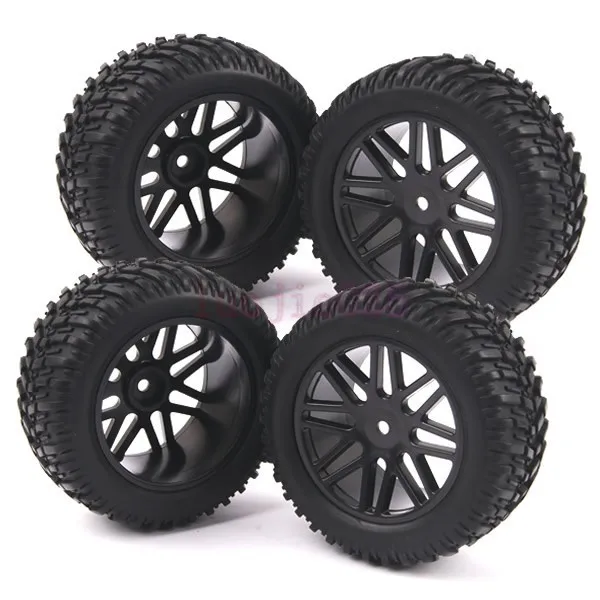 4PCS 95mm RC 1:10 Short Course Truck Rally Rubber Foam Off-Road Tires Tyre &amp Wheels Rim HSP 94170 608B7 | Игрушки и хобби