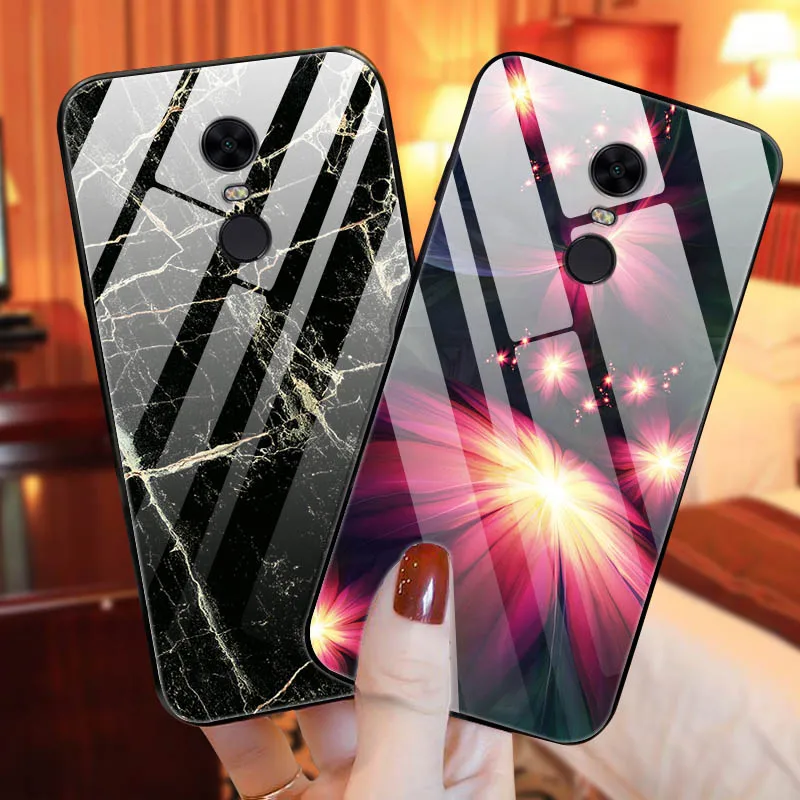 Чехол из закаленного стекла для Xiaomi Redmi 5 Plus, мягкий чехол-бампер, 3D Рисунок кошки, чехол для Xiaomi Redmi5 Redmi 5 Plus, чехол для телефона