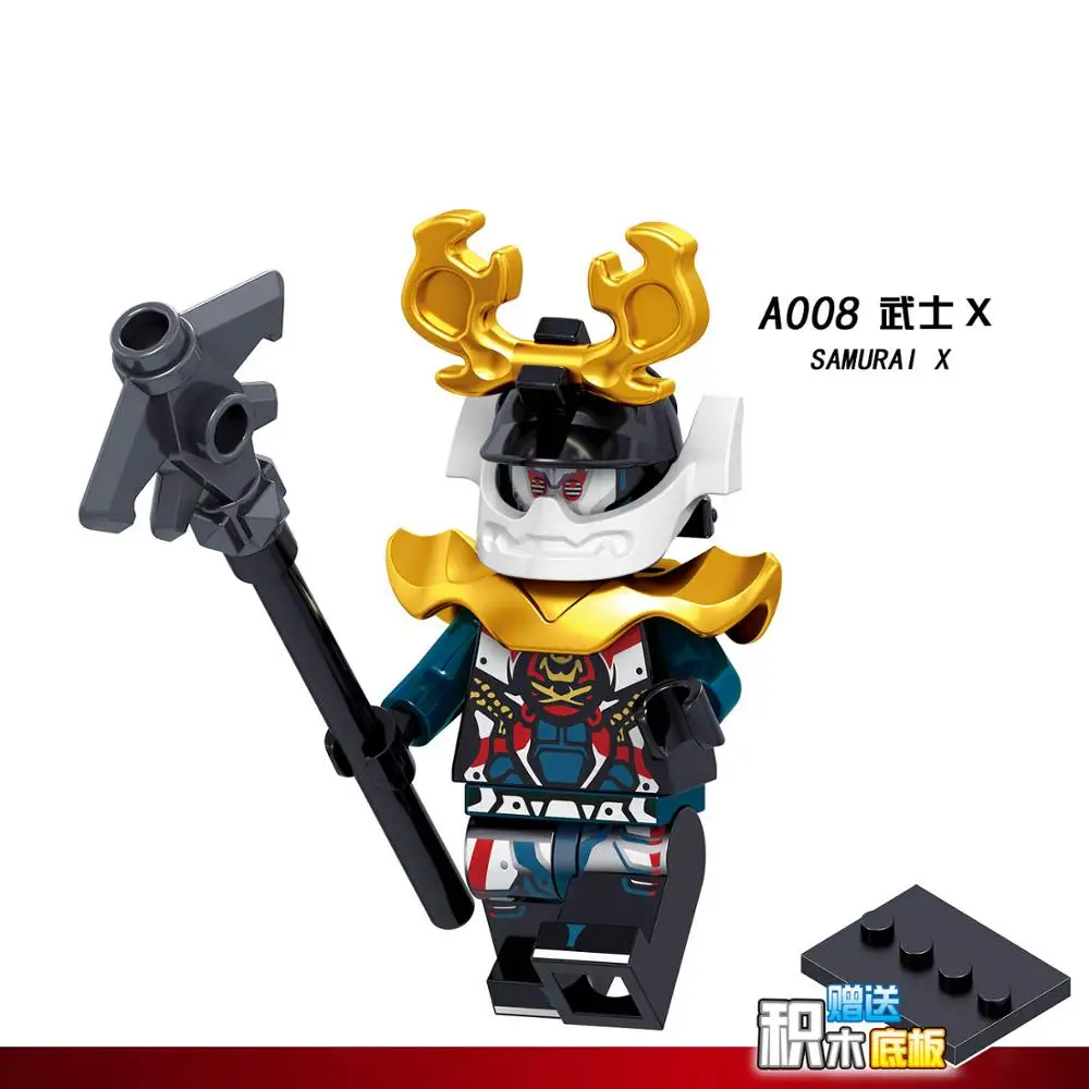 Светло-розовый Для мотоцикла ниндзя, фигурки, Kai Jay Zane Nya Lloyd Garmadon WU с оружием, строительные блоки, кирпичи, игрушки - Цвет: Светло-розовый