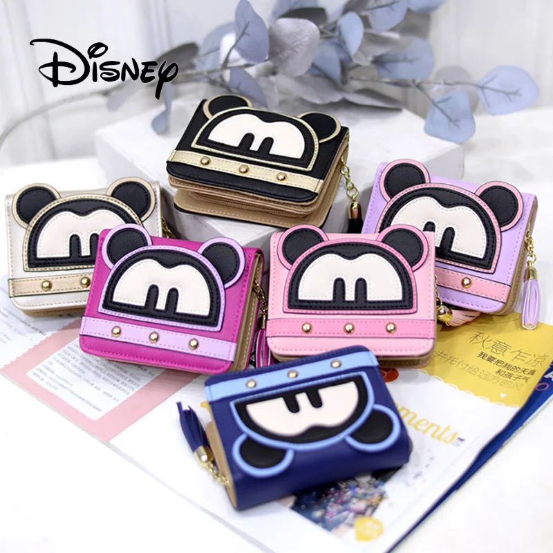 Disney плюшевые кошельки детские Микки Маус для женщин и девочек модный кошелек