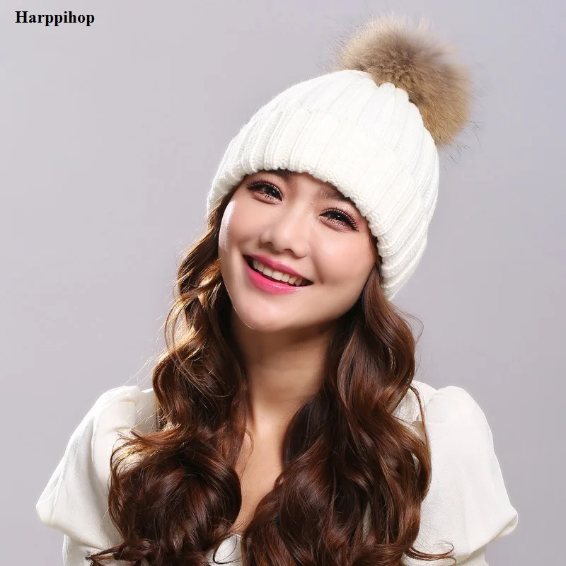 2017 зимние брендовые новые цветные шапки шерстяная вязаная шапка с помпонами из