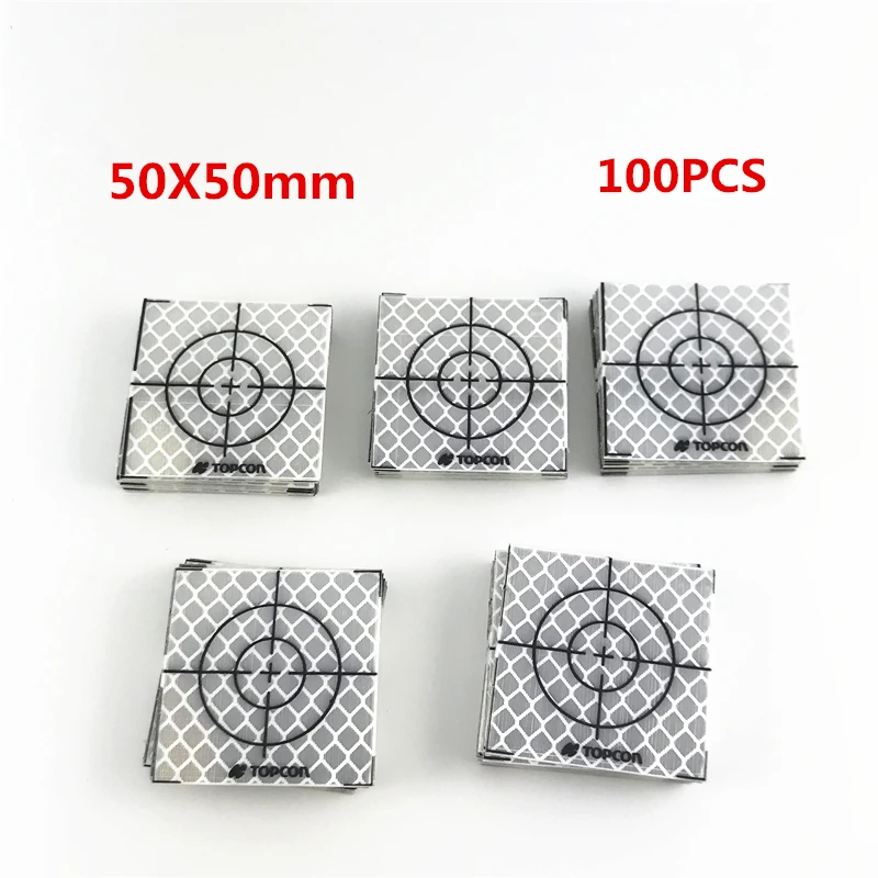 

100 шт., новинка, светоотражающая мишень 50x50 мм для инструментов TOPCON