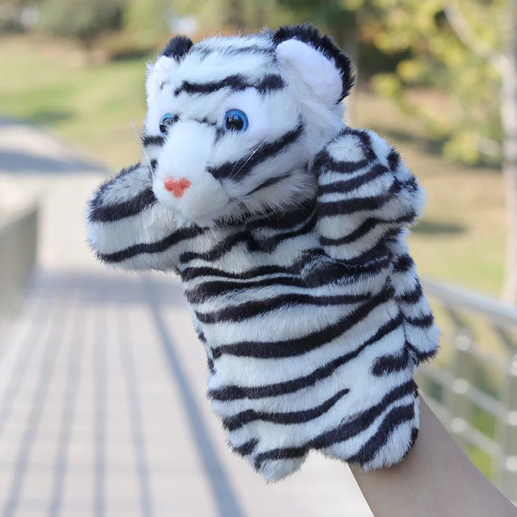 Hand Puppet Мультфильм плюшевый слон панда кошка рука Перчаточная кукла обучения игрушечные лошадки для детей Marionetes Fantoche марионетки кукольный театр игрушка на руку марионетка пальчиковый театр игрушки на руку пальчиковые - Цвет: Hand Puppet