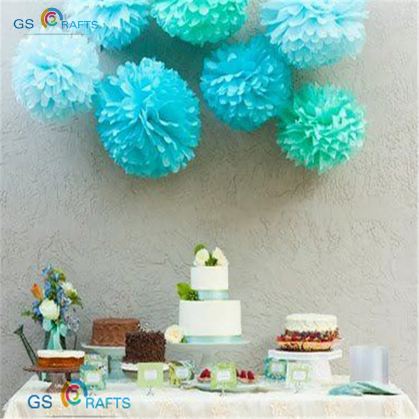 1 шт. бумажные помпоны для украшения дома 6 дюймов (15 см)|kissing ball|tissue paper pom pomspaper poms |